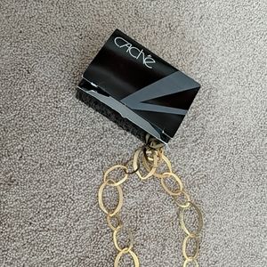 Gold colored necklace